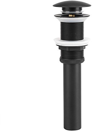 Tapón Pop-Up Válvula Desagüe Un-Slotted Lavabo para Lavabo Tap Push Pop-Up Click Waste Plug Drain Stopper sin rebosadero Oil Hole