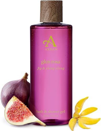 Arran Sense of Scotland Glen Rosa Bath & Shower Gel (300ml) Fig & Ylang Ylang Scented Body Wash with Pro-Vitamin B5