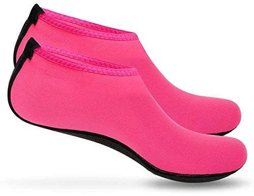Boolavard Scarpe Sport Acquatici Barefoot Quick-Dry Aqua Yoga Slip Slip-on per Uomo Donna Bambino (M - 38-39 EU, Rosa)