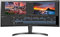LG 34WN80C-B UltraWide Monitor 34” 21:9 Curved WQHD (3440 x 1440) IPS Display, USB Type-C (60W PD), sRGB 99% Color Gamut, 3-Side Virtually Borderless Design, Tilt/Height Adjustable Stand - Black