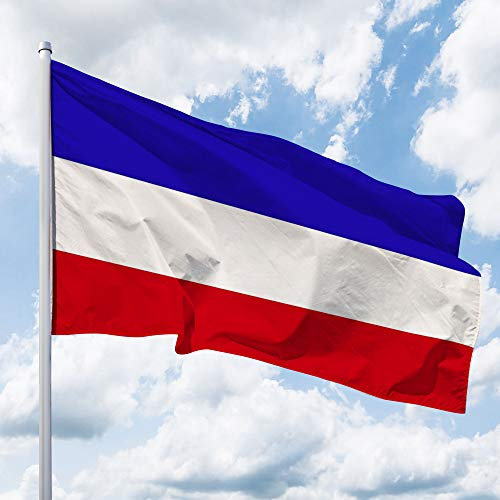 Deitert Bundesland-Flagge Schleswig-Holstein – 200x120 cm Schleswig-Holstein Fahne ohne Wappen, Hissfahne aus reißfestem Polyester