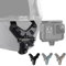 Lupholue Motorcycle Helmet Chin Strap Mount Compatible with GoPro Hero 13, 12, 11, 10, 9, 8, 7, (2018), 6, Hero Black, Insta 360, Session, Xiaomi Yi, SJCAM （Black）