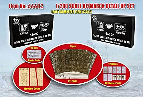 I Love Kit 66602 - Bismarck Detail Up Set 1/200 - maßstab 1/200 - Modellbausatz