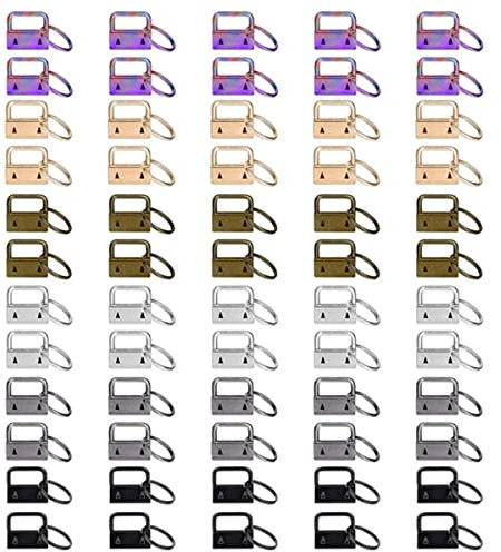 60 Stück 2,5 cm Schlüsselanhänger Hardware mit Zange, Werkzeug-Set für Handgelenkklemme, Schlüsselband