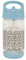 Badabulle Gourde à paille pour enfant 350ml, Anti-fuites, Paille rabattable dans le couvercle, 12m+