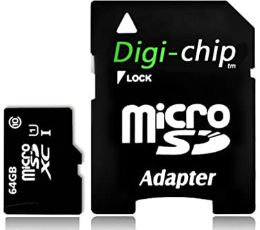Digi-Chip 64GB MicroSD Memory Card for Samsung A23, A33 5G, A53 5G, M33, M53, F23 Phones