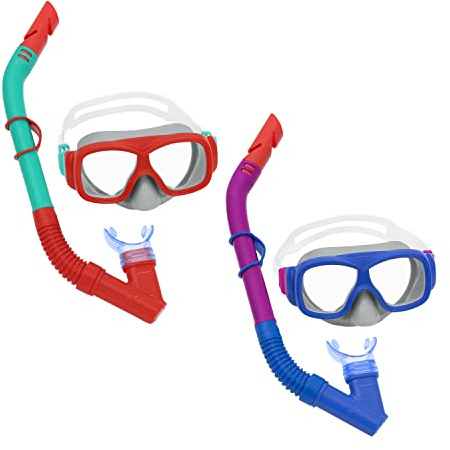 Explora Snorkel Mask | Schnorchel und Maske bilden ein abgestimmtes Set für Kinder ab 7 Jahren – Nutzung im Wasser nur unter Aufsicht.