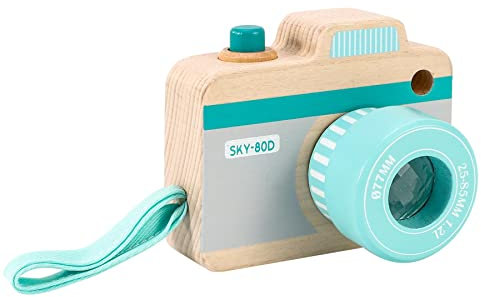 Soka Mon premier jouet en bois avec kaléidoscope multi-prismes et objectif photo éducatif multi-sensoriel portable pour enfants, garçons, filles, tout-petits à partir de 3 ans