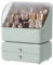 BTGGG Makeup Organiser Storage Box Multi -function Cosmetic Beauty Skincare Organiser Cases with 2 Drawers for Dressing Table Bathroom Vanity, Large Capacity Jewelry Organisers Desk Storage Container