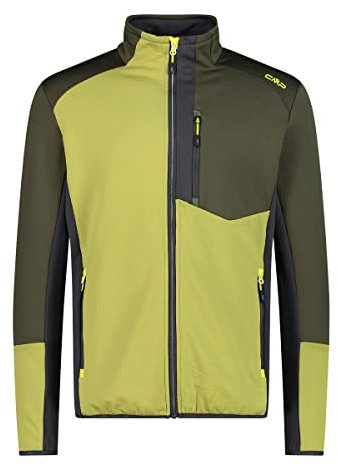 CMP Herren Unlimitech Stretch-Fleecejacke aus Grid Tech 33G6567 56 Oliv