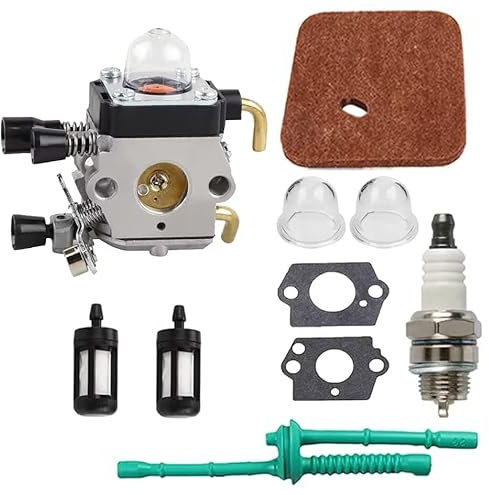 DUOJIN Kit Carburatore per STIHL FS38 FS45 FS46 FS45C FS46C FS55C FS55 FS55R FS55RC FS74 FS75 FS80 FS85 KM55 HL45 KM55R Kit di ricambio per decespugliatore tosaerba carburatore C1Q-S97