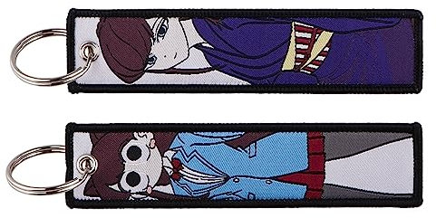 Pinstant Komi Can't Communicate Anime Manga Schlüsselanhänger Schlüsselanhänger Ring, gemischt, 5.1 x 1.2 inches