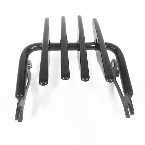 Abnehmbare Kofferraumhalterung 09–23 Two Up Tour Pack Pak Top Box Koffer Montage Gepäckträger kompatibel für Harley Davidson Touring Modelle 2009–2023 Street Glide Road Glide Electra Glide Road King