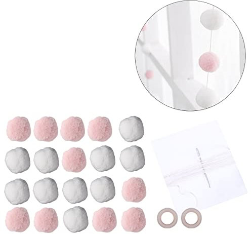 jojofuny Pompons Basteln Pompons Dekoration Weihnachtsgirlande Aus Filzkugeln Pompons Masse Pom-pom-Kugel Weihnachtsdeko Hochzeit Kranz