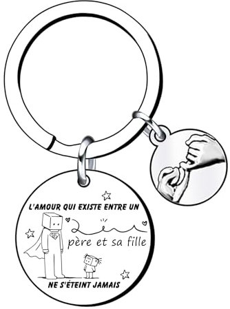 QTZXZX De Papa Porte clés Papa Meilleur Papa, Porte-clefs Papa,Cadeau Baptême, Cadeau Homme,Porte-clés Hommes de Fête des Pères, Noel Papa (12)