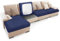 wiipara Sofa Sitzkissenbezug Samt Stretch Sofabezug L Form Sofa Überzug, Universal Sofa Couch Seat Cover Sofaüberwürfe Schonbezug Sofa Überwurfdecke für Sitzkissen Möbelschutz (3 Sitzer, Blau)