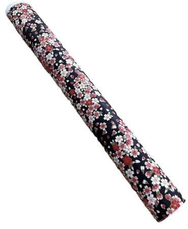 Oshhni 1 rouleau de papier d'emballage cadeau, papier de soie pour bricolage, artisanat, magasin de fleurs, pour pâques, fête des mères, remise de diplôme, noir
