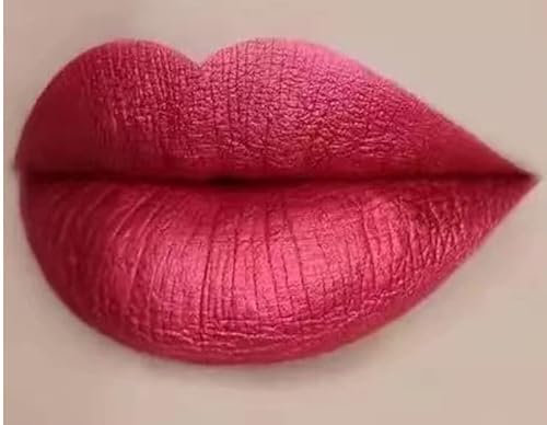 Wasserfester Lippenstift von INTEROOKIE – langanhaltende metallische Lippenfarbe und Glasur. Nicht verblassende metallische Lippenfarbe und Glasur für dauerhaften Halt (MEIHUA ROT)