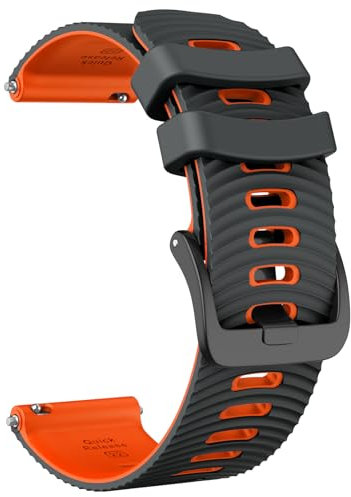ISABAKE Silikon Armbänder kompatibel mit Garmin Vivoactive 4/Forerunner 255/Forerunner265/Venu 2 Armband, 22MM Sport Silikon Uhrenarmband für Garmin Venu 2/Galaxy Watch 46mm/Galaxy Watch 3 45mm