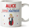 MUGFFINS Tazas Personalizadas para MAESTRA mujer - En Francés - Tu es Super! - 11 oz / 330 ml - Regalo Personalizable original y divertido