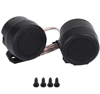 SUCHUANGUANG TP006A 500W Haute Puissance Mini dôme Tweeter Bobine Haut-Parleur Super Puissance Son Clair Installation Facile Accessoire Audio de Voiture ABS