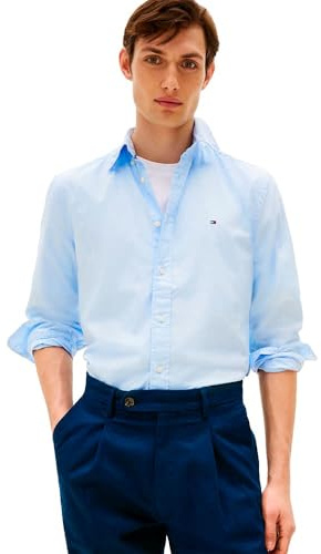 Tommy Hilfiger Herren Core Flex Poplin Solid Rf Shirtmw0mw39988 Bomberjacke