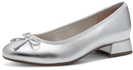 MARCO TOZZI Damen Pumps mit Schleife Elegant, Silber (Silver), 42 EU