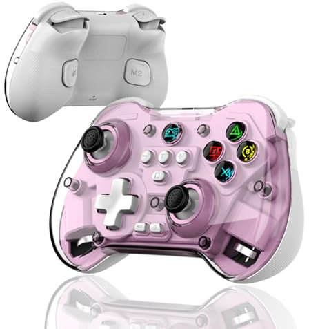 arVin Wireless Controller for PC/Android/iOS/Switch Bluetooth Gamepad with Hall Linear Trigger & Joystick/Turbo/Back Key,Support Steaming/Cloud Gaming