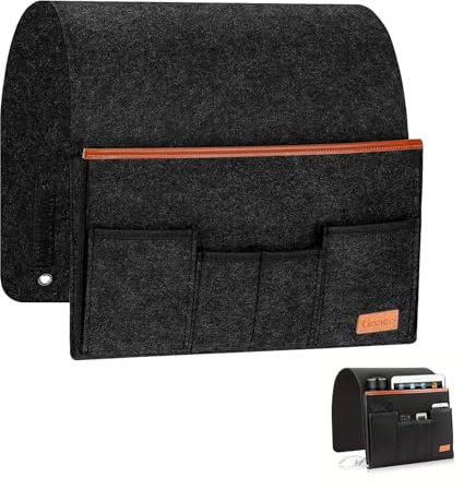 Yphzmtz Sofatablett Armlehne Sofa Organizer Taschen Organizer mit 5 Trennwände Aufbewahrungstasche für Buch Fernbedienung Handy