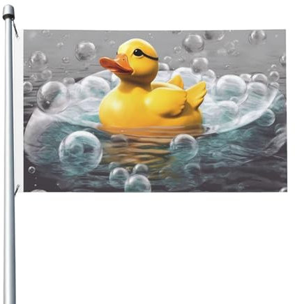 Flag 3x5Ft Double Sided Outside Garden Flag Vertical House Flag Bubble Duck Welcome Flag Holiday Banner Decorative Flags Yard Flag for Outdoor Porch Gardens Yard Decor