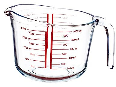 OFFSCH Taza Medidora De Vidrio Templado Taza Medidora De Vidrio Herramienta Para Hornear