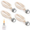 ATSGJLZN 4 Stück Docht für Öllampen,Öllampe Docht für Lampe Berger Katalytischen,16 cm (Silber)