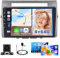 Hikity 4G+64G Android Autoradio para Toyota Corolla Verso 2004-2009 Radio Coche 2 DIN Wireless Carplay Android Auto Pantalla táctil de 9 Pulgadas con GPS WiFi Radio FM/RDS 32EQ BT Cámara Mic