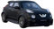 YCNXEB Miniatur Modelle 1:64 Für Nissan Juke R SUV Diecast Alloy Automodell Statische Figur Miniatur Originalgetreue Nachbildung(Black)