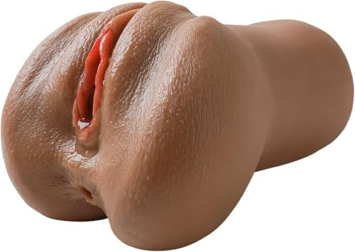 Realistischer Masturbieren für Männer, 2 in 1 Taschenmuschi, Sex Toy | 3D Doppelkanal Masturbator für Mann, Pocket Pussy, Sexspielzeug für die Männer Solo, Penis Masturbatoren