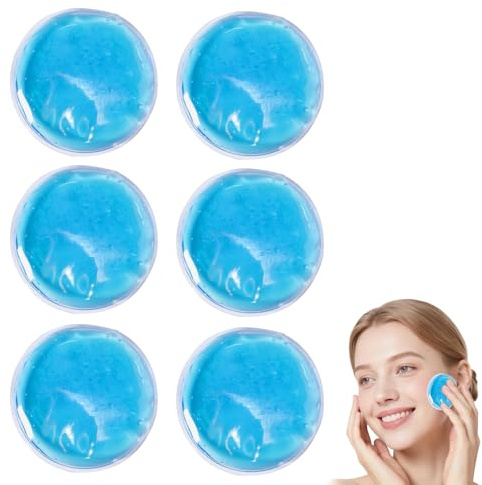 6 Stück kühlpads,Wiederverwendbare Gel kühlpack,Augen Kühlkissen Kalt | Kleine Kühlpads Gel für Weisheitszähne, Schönheit,Schmerzlinderung,Zahnschmerzen,Fieber,müde Augen,Insektenstiche