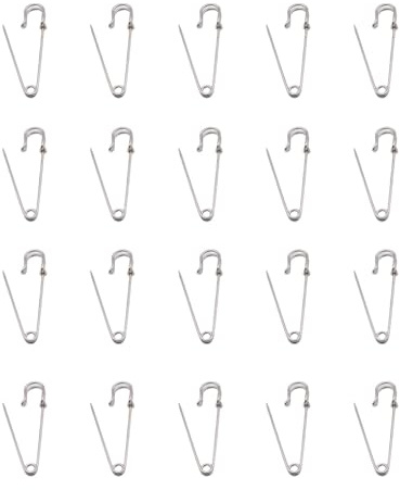 20 Pieces Clothes Sewing Pin Safety Knitting Scarf Bib Stitching Needle Connector Dressing Brooch Clips Reusable