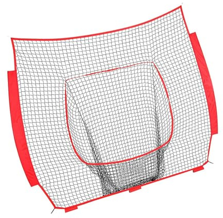 Baseball-Übungsnetz, Nylon, Ersatz für drinnen und draußen, einfache Einstellungen, Übungsnetz, dauerhafter Ersatz, 2,1 x 2,1 m