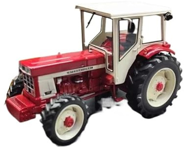 LXGLYLOU Metallo Scala Replica Ornamenti da tavolo statici in lega pressofusa per modelli di trattori agricoli IH1046 in scala 1 32 Hobby Veicoli Giochi Set