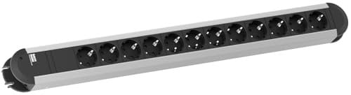 Bachmann 331.012 Steckdosenleiste 12-fach, Schwarz