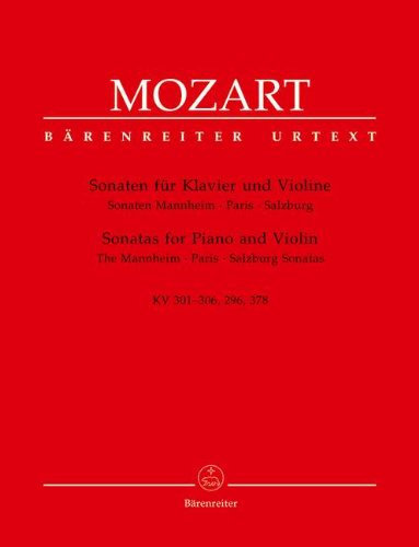 KGA Verlags-Service GmbH & Co.KG Bärenreiter Verlag SONATEN Mannheim Paris Salzburg - arrangiert für Violine - Klavier [Noten/Sheetmusic] Komponist: Mozart Wolfgang Amadeus