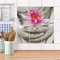 Fliesenbild für Bad und Küche I Fliesen Aufkleber Folie selbstklebend I Fliesen renovieren - Fliesenverkleidung für Küchen- und Badfliesen I Design: Flower Buddha