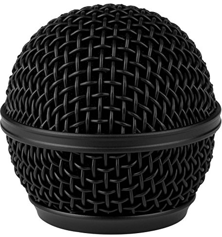 Talent DM-RGB Mikrofon Ball Head Mesh Grill für Shure SM58 BETA58 SM58LC sa-m30 SV100 RK143G PGX2 SLX2 Schwarz
