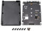 Pxyelec NGFF M.2 SSD Solid State Drive To 2.5inch SATA 7+15Pin Adapter Card with Enclosure Black for Laptop/ Desktop