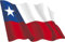 Artimagen Aufkleber Flagge Ondeal Chile klein 65 x 50 mm.