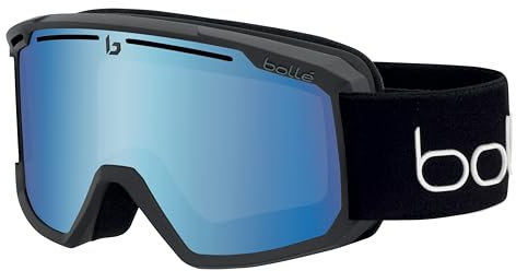 bollé - Maddox, Black Corp Matte, Light Vermillon Blue Cat 1, Medium-Large, Snow Goggles, Unisex, Adult