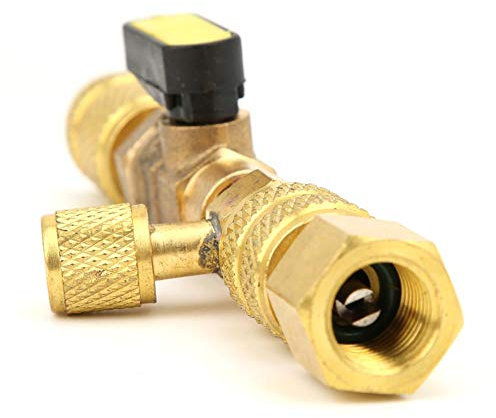 Extractor de núcleo de válvula de CA R12 R22 R410A Sistema de enfriamiento Herramientas de reparación de línea de aire acondicionado Válvula rápida para SAE 1/4 pulg.(Valve Core Remover)