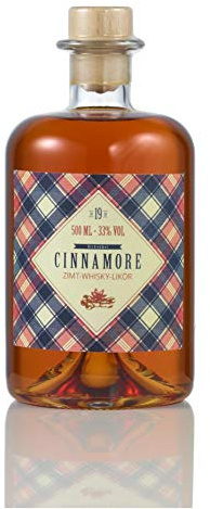 BIRKENHOF Brennerei | Cinnamore - Whisky-Zimt Likör | (1 x 0,5l ) - 33 % vol.