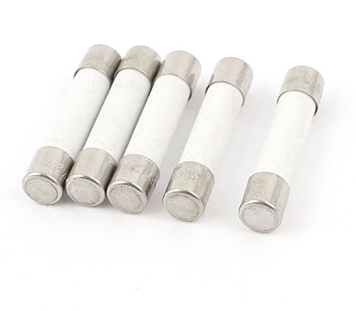 Aexit Fusibili tubolari cilindrici in ceramica a taglio lento da 5 pezzi AC 250 V 20 A 6,35 x 32 mm (6f230d3b848fd1d880ed047672a51a48)