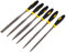 iplusmile Nadelfeilen-Set: Feilenset für Holz, Metall, Kunststoff - - Kleine Rund, Halbrund, Vierkant, Dreieck, Flach und Flachspitzfeilen,6 Stück/Set